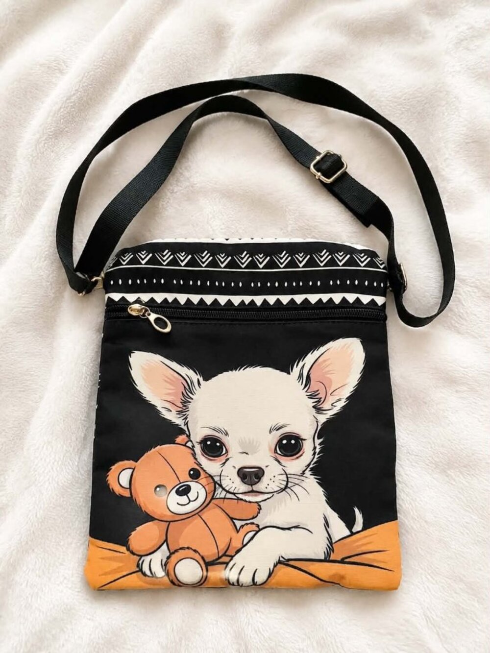 Cute black crossbody bag f